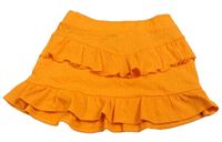 Oranžová vrstvená sukně Matalan