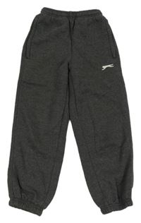 Šedé tepláky se vzorem Slazenger 
