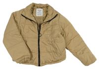 Béžová šusťáková prošívaná zimní bunda Frizzle