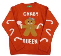 Červený svetr s perníčkem Threadgirls