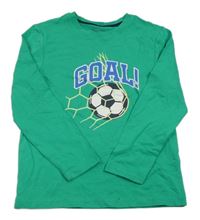 Zelené triko s fotbalovým míčem Primark 