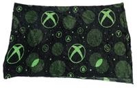 Černá chlupatá deka X-box
