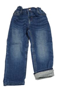 Tmavomodré podšité rifle H&M