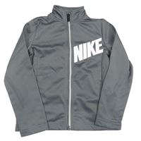 Černá propínací sportovní mikina s logem Nike 