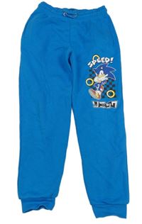 Tyrkysové tepláky se Sonicem Tu