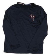 Tmavomodré sportovní triko s mrakem Lupilu