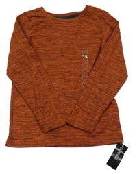 Nové - Rezavo-černé melírované sportovní triko Dunnes