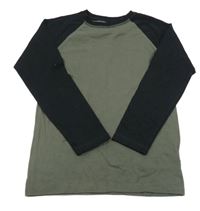 Khaki-černé triko F&F