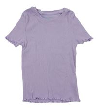 Lila žebrované tričko Primark 