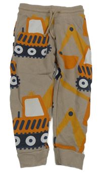 Béžové tepláky s bagrem Next