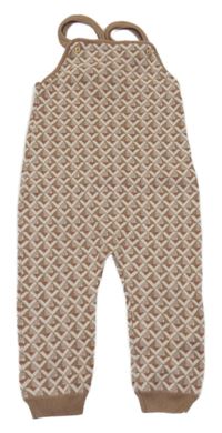 Béžovo-bílé vzorované pletené lacláče H&M