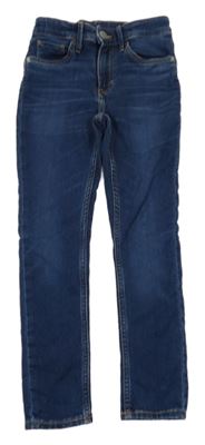 Tmavomodré skinny fit rifle H&M