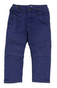 Tmavomodré chino kalhoty H&M