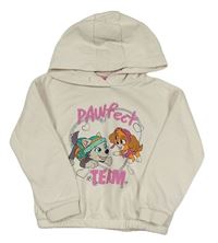 Smetanová crop mikina s PAW PATROL - Skye s Everest a kapucí C&A