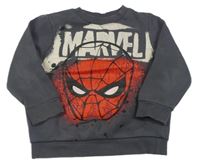 Tmavošedá mikina se Spider-manem zn. Tu