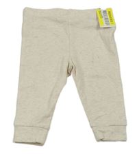 Nové - světlebéžové melírované tepláky