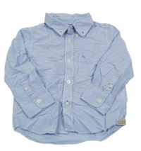 Modro-bílá pruhovaná košile s výšivkou H&M