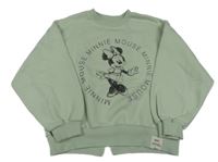 Světleolivová oversize mikina s Minnie ZARA