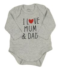 Světlešedé melírované body s nápisy a srdíčkem C&A