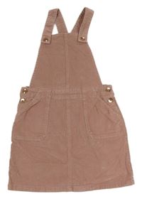 Starorůžová manšestrová laclová sukně George