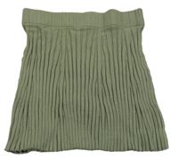 Khaki žebrovaná sukně H&M