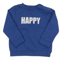 Cobaltově modrá mikina s nápisem F&F