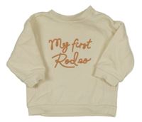 Smetanová mikina s nápisy George