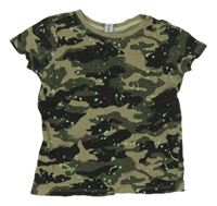 Army melírované skvrnité tričko dopodopo