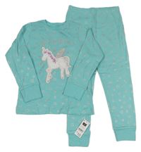 Nové - pomněnkové pyžamo s jednorožcem a hvězdičkami St. Bernard