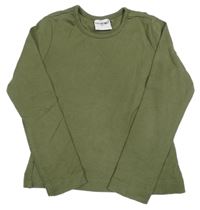 Khaki crop triko POCOPIANO