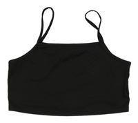 Černý crop top SHEIN