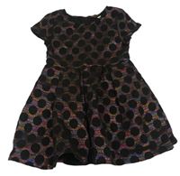 Barevné třpytivé puntíkaté slavnostní šaty Outfit Kids