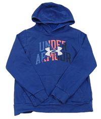 Modrá mikina s logem a kapucí Under Armour