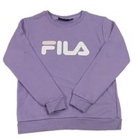 Levandulová mikina s logem Fila