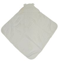 Bílá froté osuška s kapucí s oušky The Little White Company