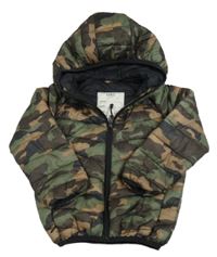 Army šusťáková zateplená bunda s kapucí M&S