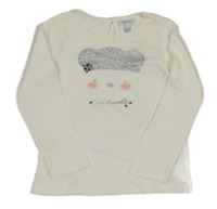 Smetanové triko s čumákem Fagottino