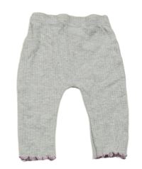 Šedé melírované žebrované legíny Dunnes