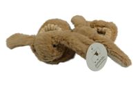 Nové - Hnědé chlupaté capáčky s králíky vel. 15