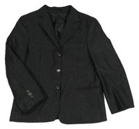 Černé třpytivé slavnostní sako