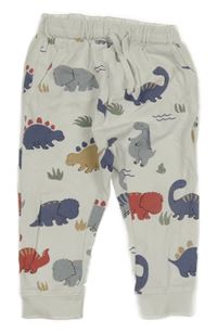 Smetanové tepláky s dinosaury H&M