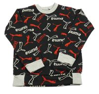 Černá mikina s logy Puma