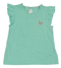 Tyrkysové tričko se srdíčky Lupilu