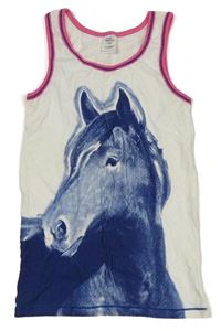 Bílý top s koněm Topolino