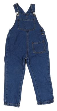 Modré laclové rifle s kapsou