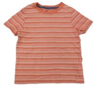 Skořicovo-bílé pruhované tričko Lupilu