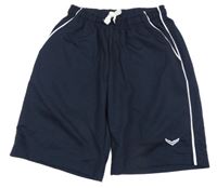 Tmavomodré teplákové kraťasy Trigema