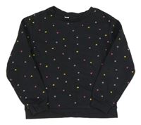 Antracitová mikina se srdíčky H&M