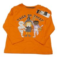 Oranžové triko s potiskem F&F