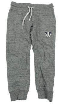 Šedé melírované tepláky s medvědem C&A